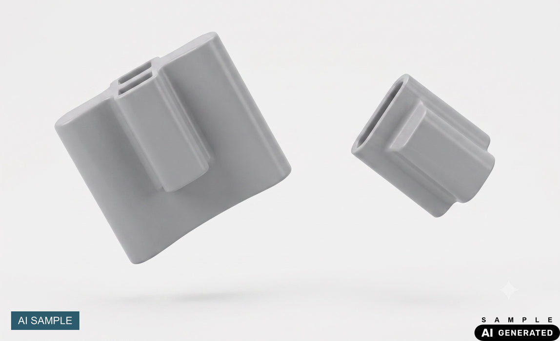 Basic configuration finger adapter for MRI- compatible SpO2 finger sensor - m.e.d. GmbH Schulz (AI-generated sample image)