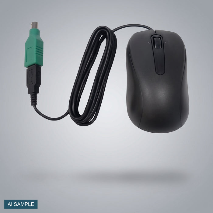 Mouse 3-Butt. Wheelmouse Usb/Ps2 - m.e.d. GmbH Schulz (AI-generated sample image)