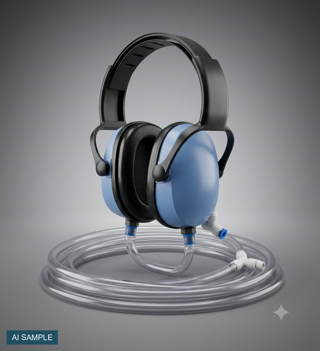 MRI Pneumatic Headphones - m.e.d. GmbH Schulz (AI-generated sample image)