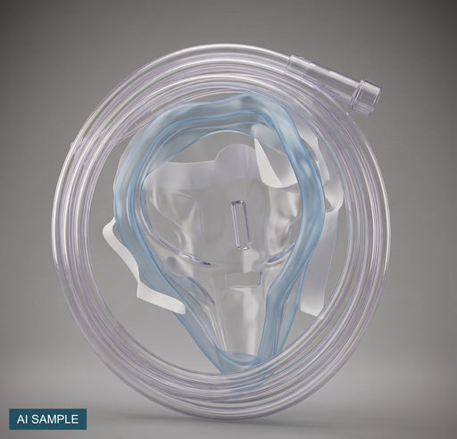 Medium-concentration oxygen mask - m.e.d. GmbH Schulz (AI-generated sample image)