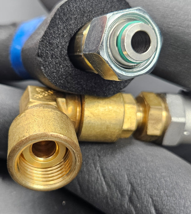 Pair of water hoses incl. ball valv - m.e.d. GmbH Schulz