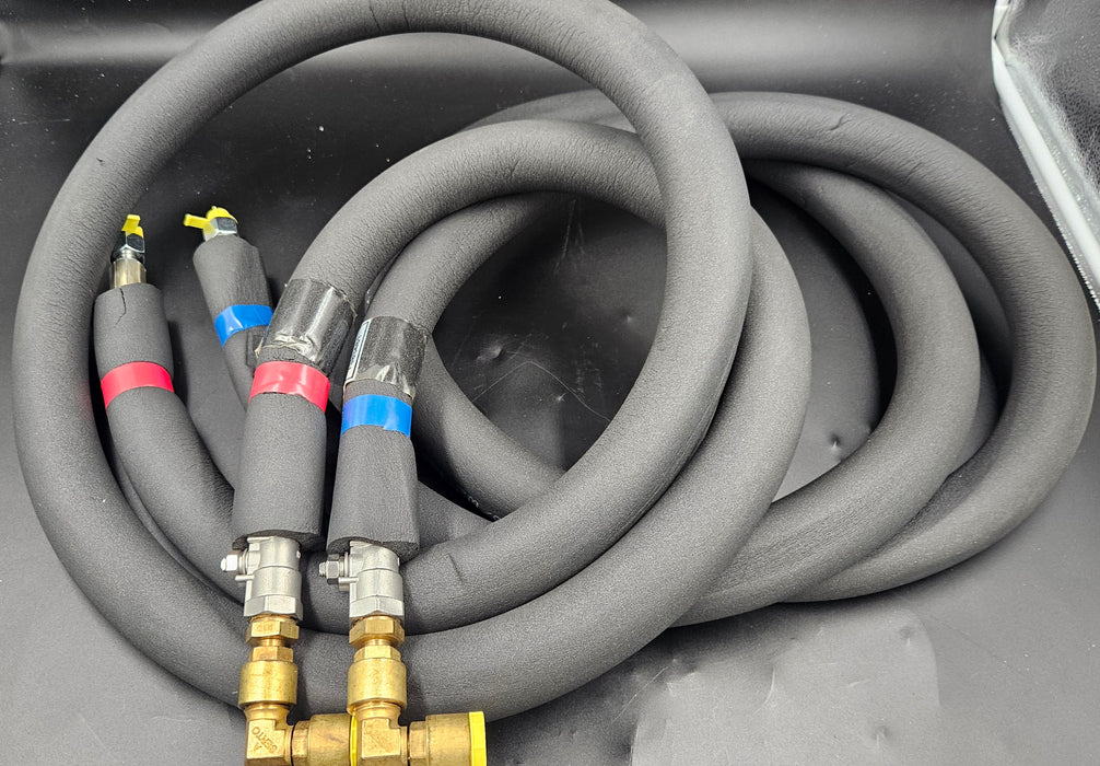 Pair of water hoses incl. ball valv - m.e.d. GmbH Schulz