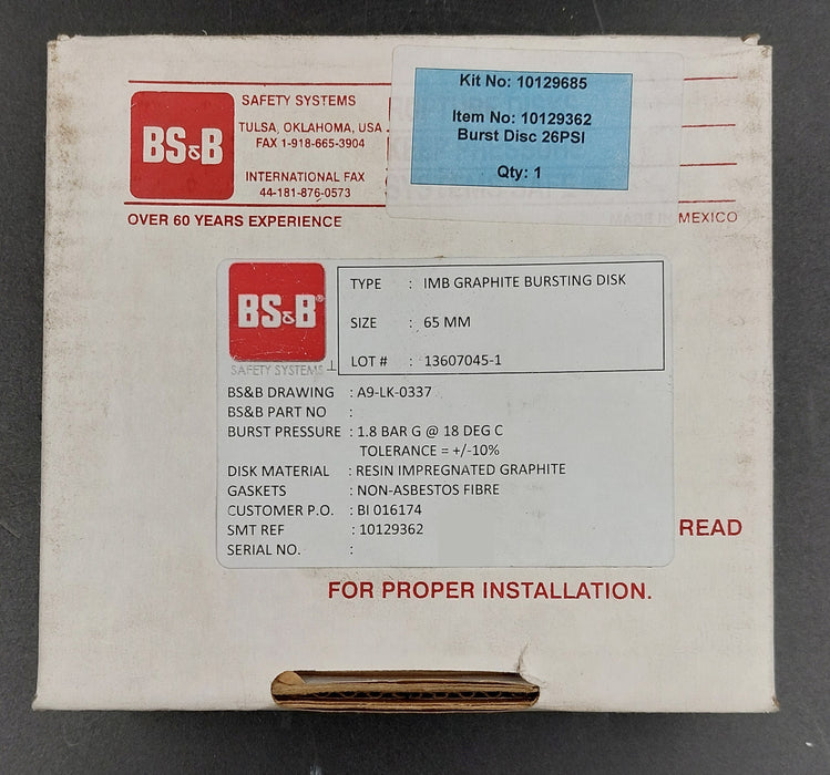 26psi Graphite Burst Disc - m.e.d. GmbH Schulz