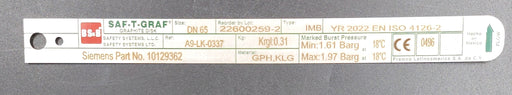 26psi Graphite Burst Disc - m.e.d. GmbH Schulz