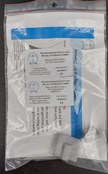 Basic configuration finger adapter for MRI- compatible SpO2 finger sensor - m.e.d. GmbH Schulz