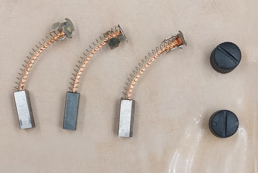 Carbon brush set for contacting power transmission - m.e.d. GmbH Schulz