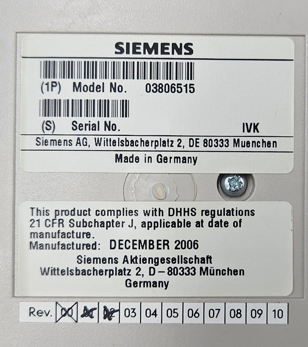 X-ray control console - m.e.d. GmbH Schulz