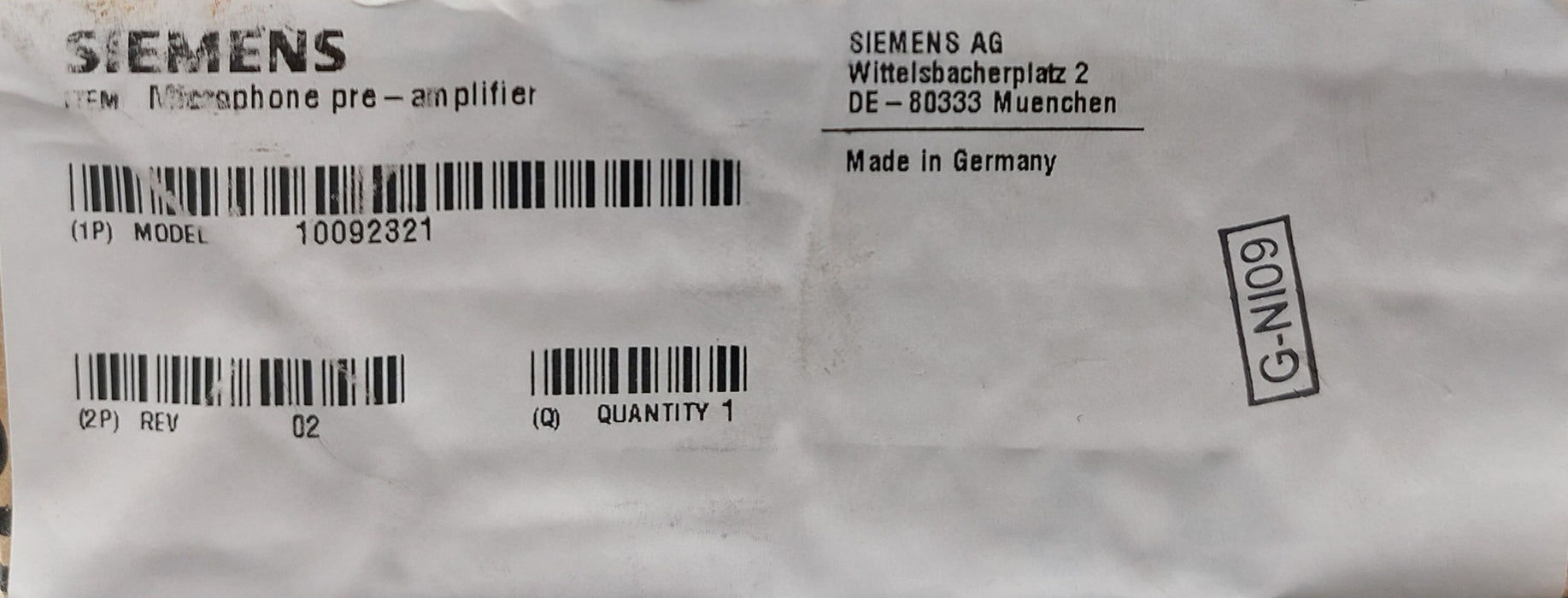 Microphone pre-amplifier - m.e.d. GmbH Schulz