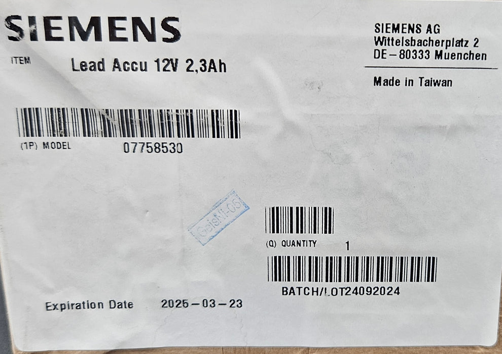 Lead Accu 12V 2,3Ah - m.e.d. GmbH Schulz